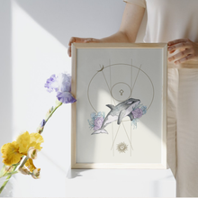 Cargar imagen en el visor de la galería, Print Ballena Orca - Eclipse Penumbral de Luna