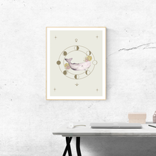 Cargar imagen en el visor de la galería, Print Canto del Cachalote – Fases de la Luna