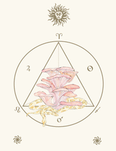 Cargar imagen en el visor de la galería, art print snakes and mushrooms with astro elements 
